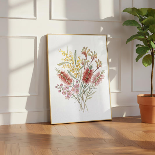 Australian Bush Flower Watercolour Painting