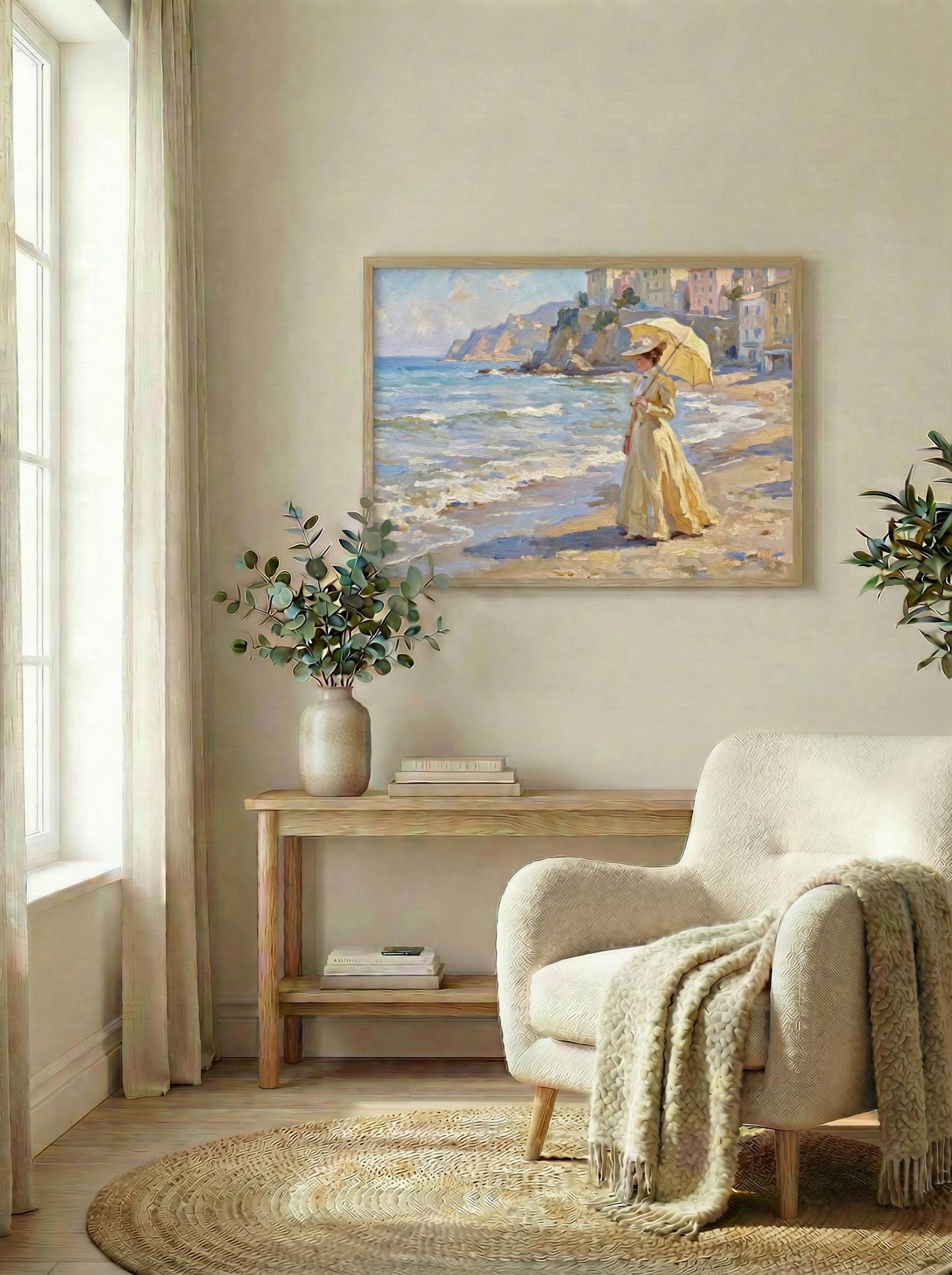 Italian Summer Stroll Art Print