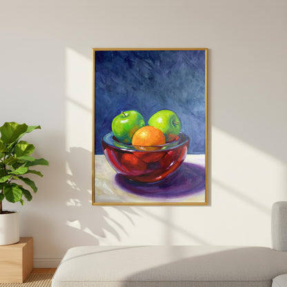 Fruit Bowl Oil Painting