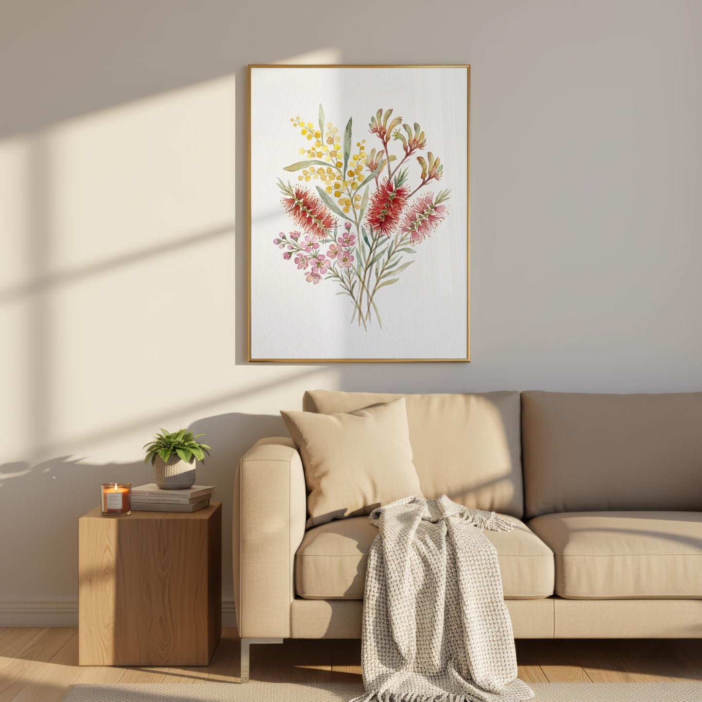 Australian Bush Flower Watercolour Painting