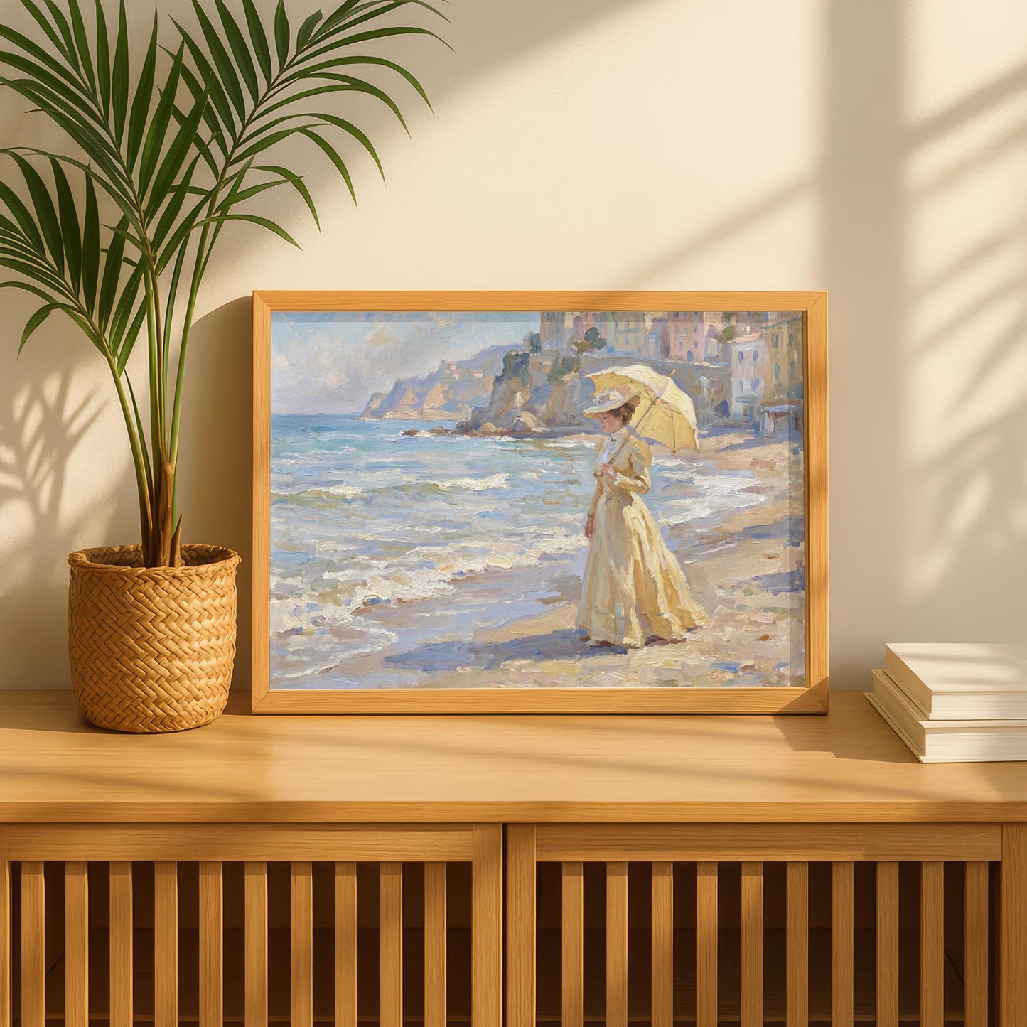 Italian Summer Stroll Art Print