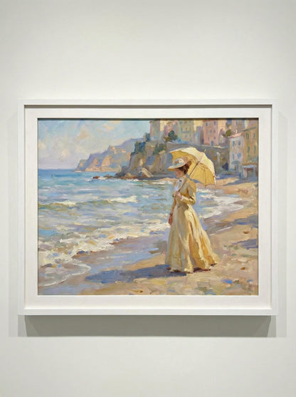Italian Summer Stroll Art Print
