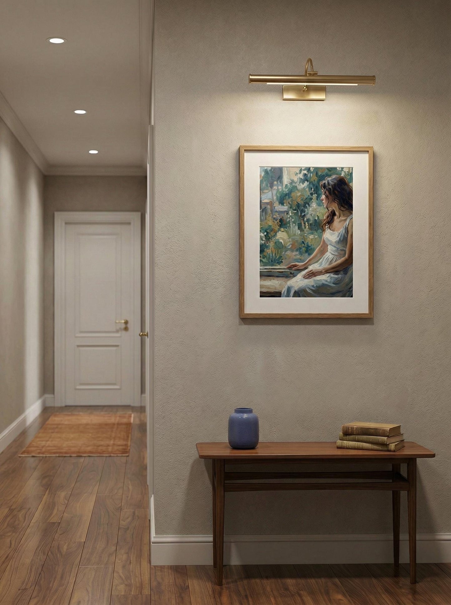 Impressionist Woman by Window Portrait Painting