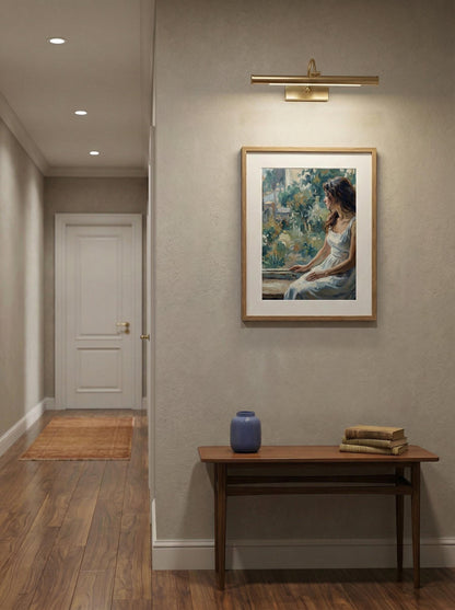 Impressionist Woman by Window Portrait Painting