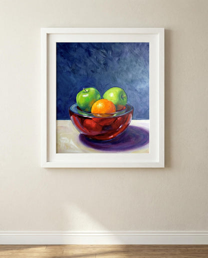 Fruit Bowl Oil Painting