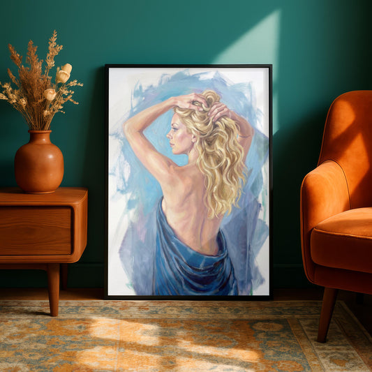 "Gabriella" Female Portrait Oil Painting