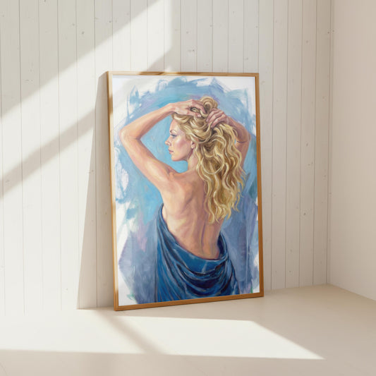 "Gabriella" Female Portrait Oil Painting