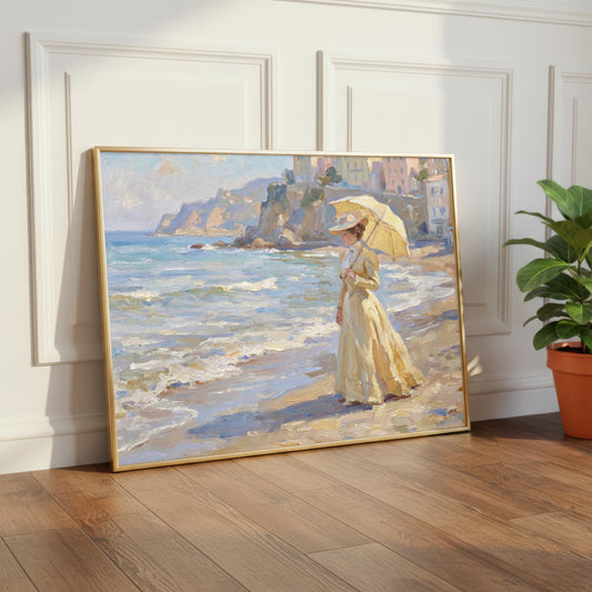 Italian Summer Stroll Art Print