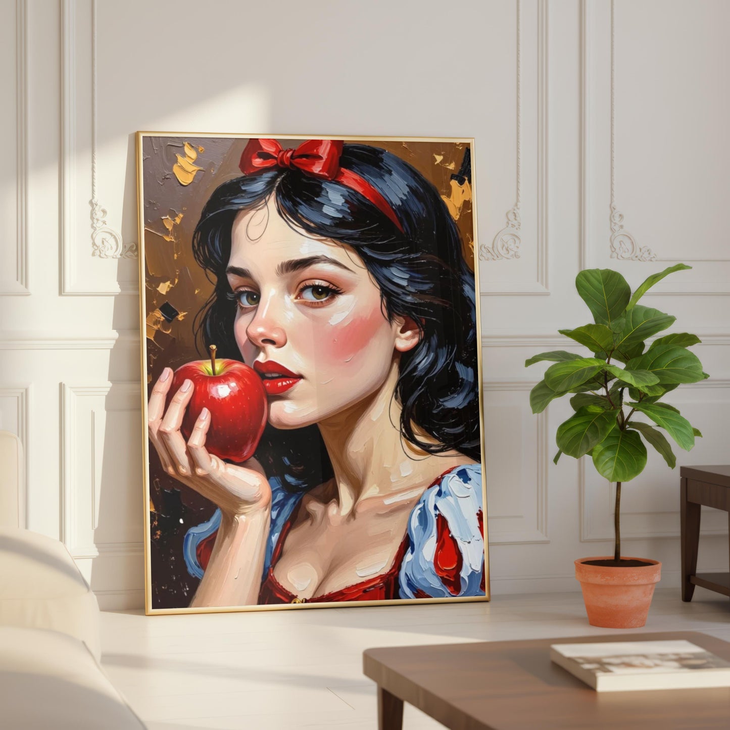 Snow White Oil Painting