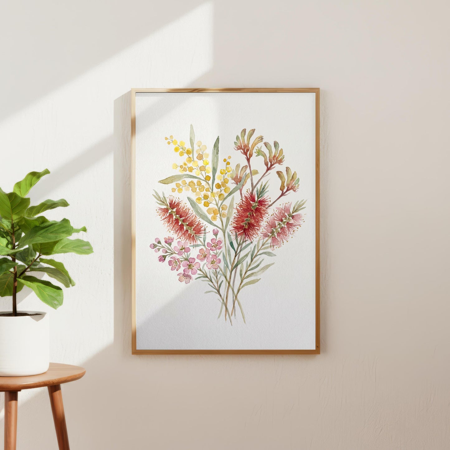Australian Bush Flower Watercolour Painting