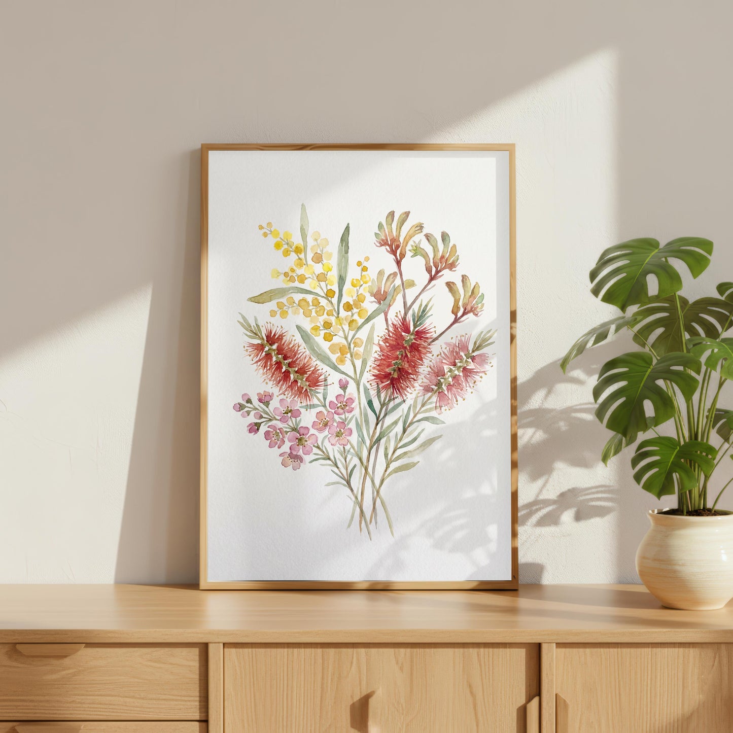 Australian Bush Flower Watercolour Painting
