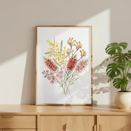 Australian Bush Flower Watercolour Painting