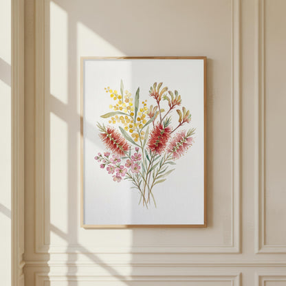 Australian Bush Flower Watercolour Painting