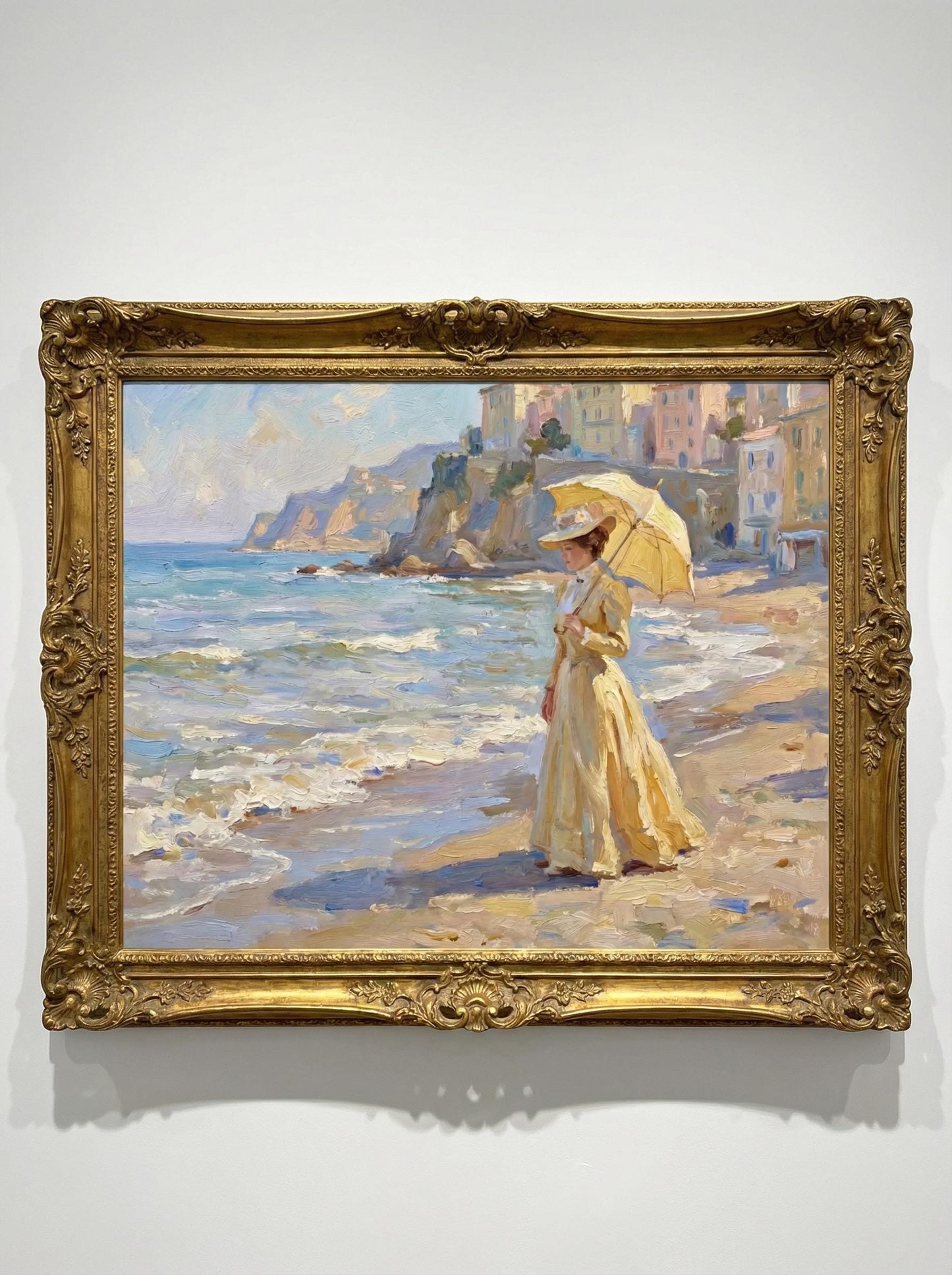 Italian Summer Stroll Art Print