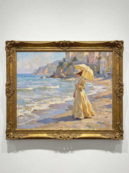 Italian Summer Stroll Art Print