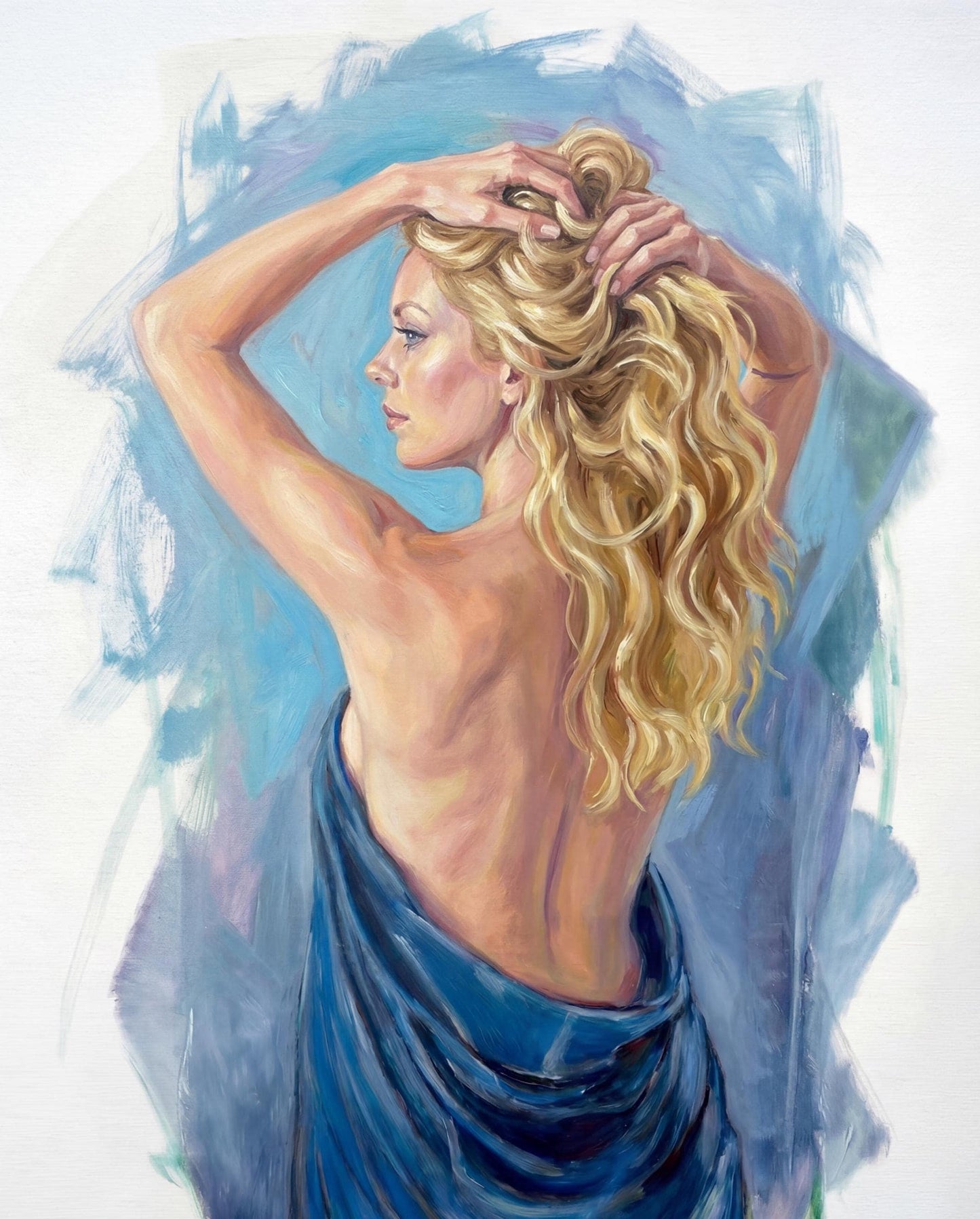 "Gabriella" Female Portrait Oil Painting