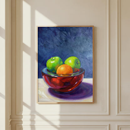 Fruit Bowl Oil Painting