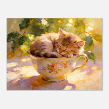 Kitten in a Teacup Painting