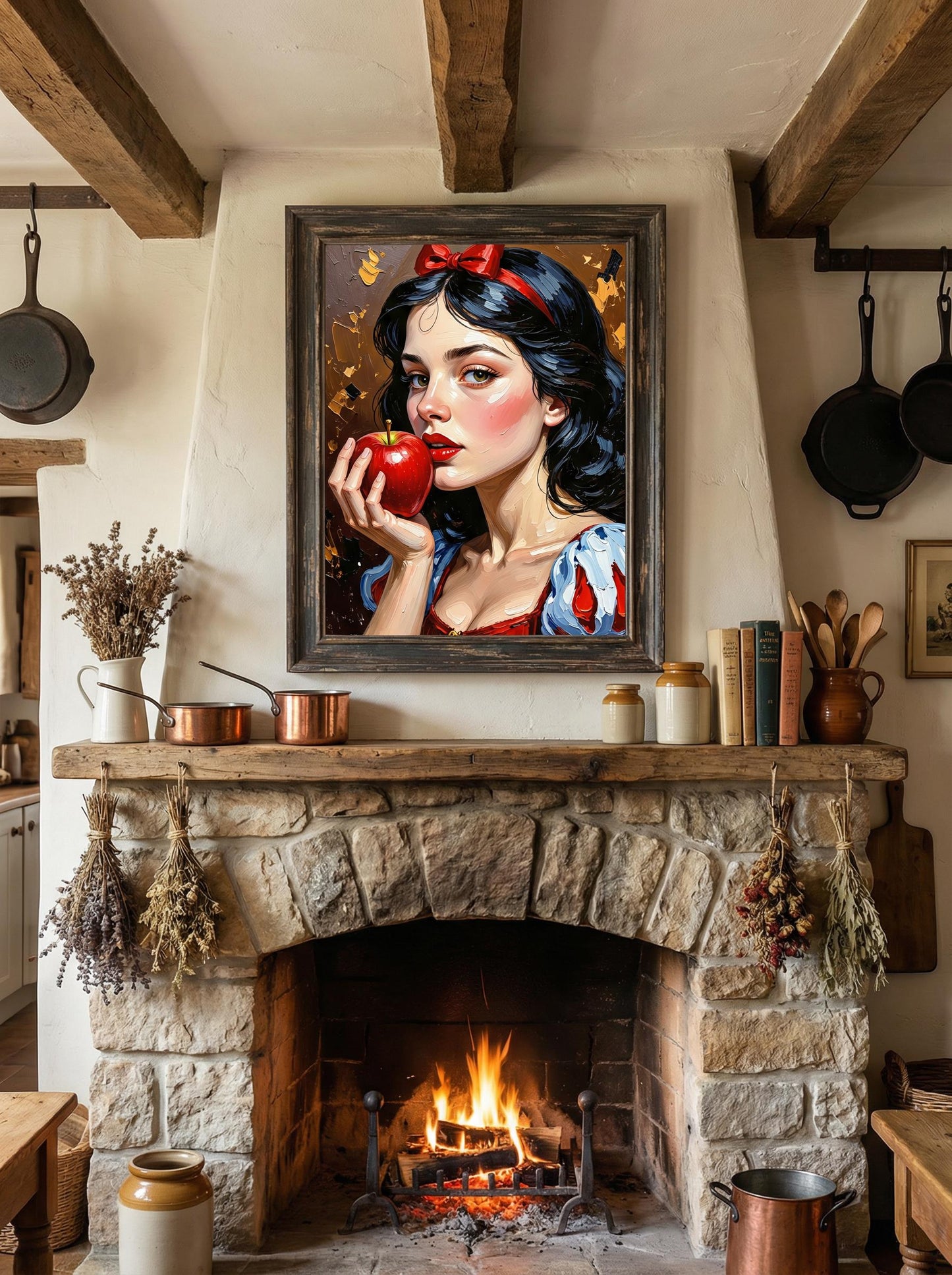 Snow White Oil Painting