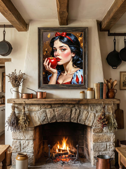 Snow White Oil Painting