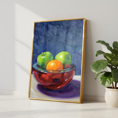 Fruit Bowl Oil Painting
