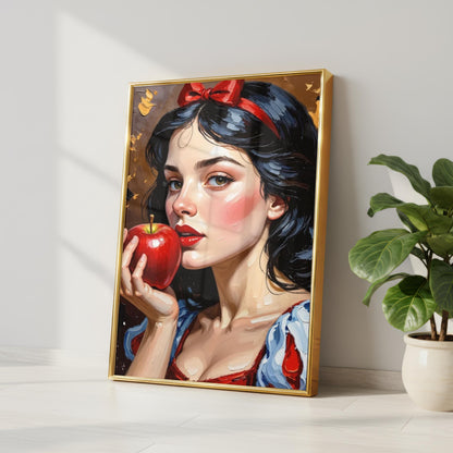 Snow White Oil Painting