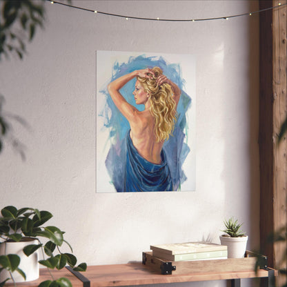 "Gabriella" Female Portrait Oil Painting