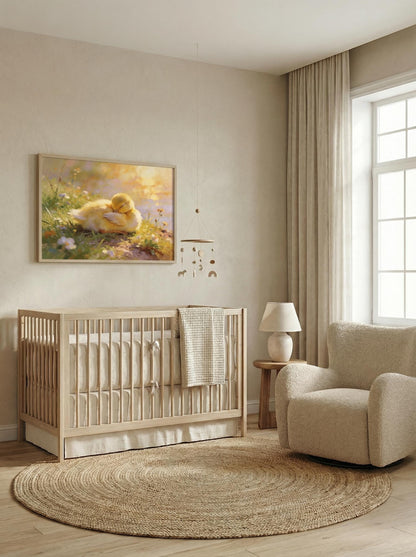 Baby Duckling Oil Painting