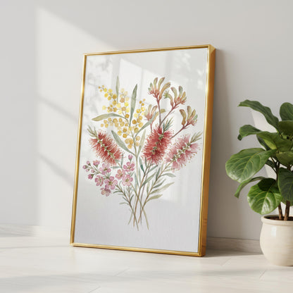 Australian Bush Flower Watercolour Painting