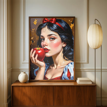 Snow White Oil Painting