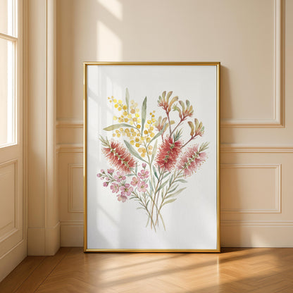 Australian Bush Flower Watercolour Painting